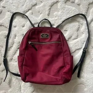 Maroon Kate Spade Nylon Backpack The Little Better Sam Nylon Medium Backpack | Kate Spade New  main image 3